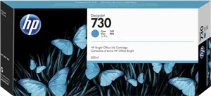 HP 730 Cyan Cartouche d'encre P2V68A — Consommables informatiques