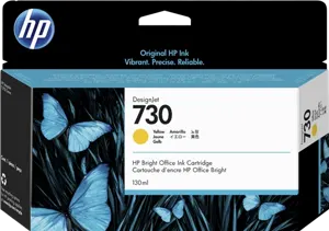HP 730 Jaune Cartouche d'encre P2V64A — Consommables informatiques