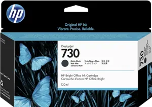 HP 730 Noir (Matt) Cartouche d'encre P2V65A — Consommables informatiques