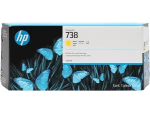 HP 738 Jaune Cartouche d'encre 676M8A — Consommables informatiques