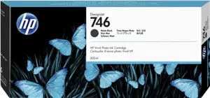 HP 746 Noir (Matt) Cartouche d'encre P2V83A — Consommables informatiques