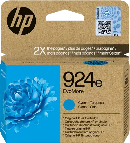 HP 924e Cyan Cartouche d'encre 4K0U7NE — Consommables informatiques