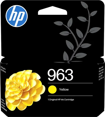 HP 963 Jaune Cartouche d'encre 3JA25AE — Consommables informatiques