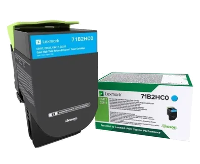 Lexmark 71B2HC0 Cyan Toner — Consommables informatiques