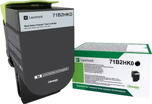 Lexmark 71B2HK0 Noir(e) Toner — Consommables informatiques