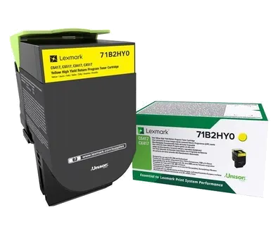 Lexmark 71B2HY0 Jaune Toner — Consommables informatiques