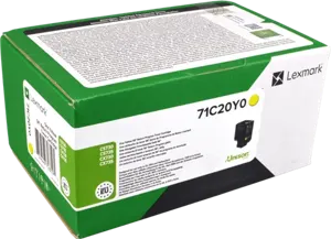 Lexmark 71C20Y0 Jaune Toner — Consommables informatiques
