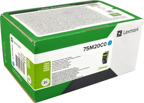 Lexmark 75M2XC0 Cyan Toner — Consommables informatiques