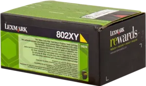 Lexmark 802XY Jaune Toner — Consommables informatiques