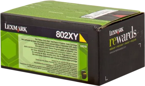 Lexmark 802XY Jaune Toner — Consommables informatiques