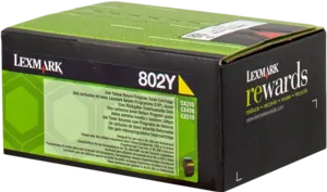 Lexmark 802Y Jaune Toner — Consommables informatiques