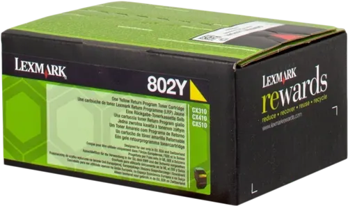 Lexmark 802Y Jaune Toner — Consommables informatiques