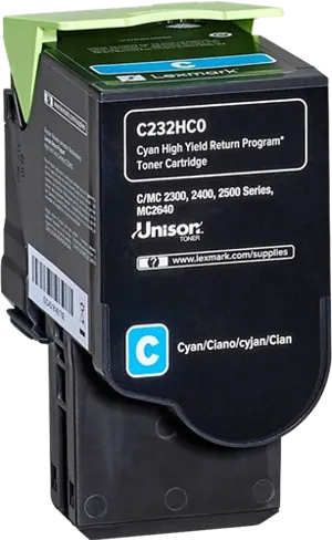 Lexmark C232HC0 Cyan Toner — Consommables informatiques