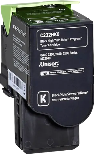 Lexmark C232HK0 Noir(e) Toner — Consommables informatiques