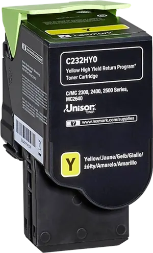 Lexmark C232HY0 Jaune Toner — Consommables informatiques