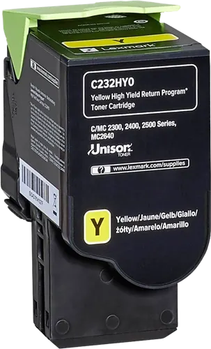 Lexmark C232HY0 Jaune Toner — Consommables informatiques