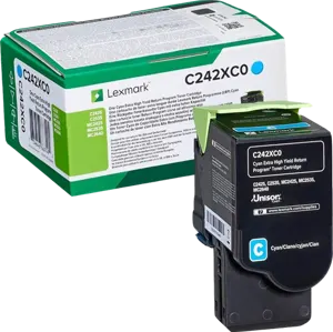 Lexmark C242XC0 Cyan Toner — Consommables informatiques