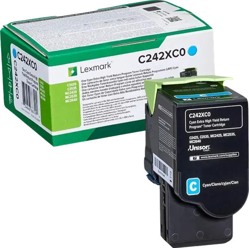Lexmark C242XC0 Cyan Toner — Consommables informatiques