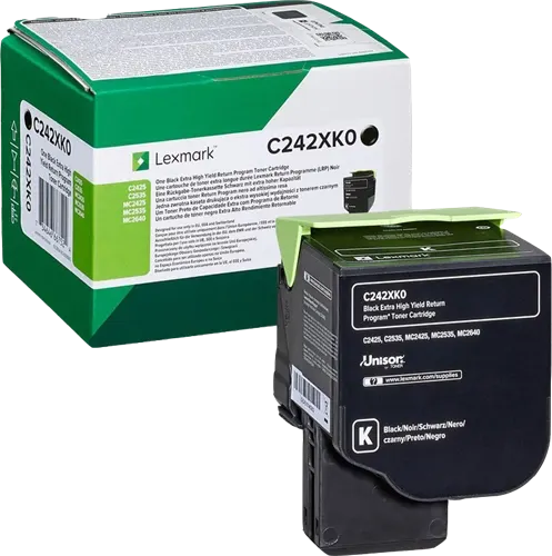Lexmark C242XK0 Noir(e) Toner — Consommables informatiques