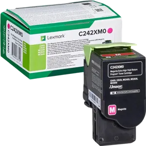 Lexmark C242XM0 Magenta Toner — Consommables informatiques