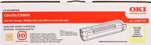 OKI 43487709 Jaune Toner — Consommables informatiques