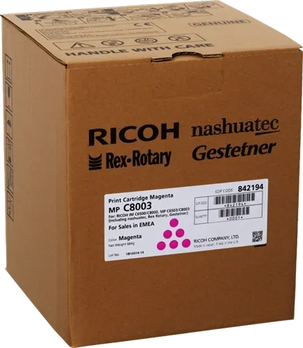 Ricoh C8003M Magenta Toner — Consommables informatiques