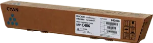 Ricoh MP C406C Cyan Toner — Consommables informatiques