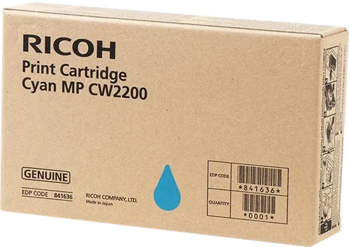 Ricoh MP CW2200C Cyan Cartouche d'encre 841636 — Consommables informatiques