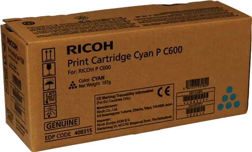 Ricoh P C600C Cyan Toner — Consommables informatiques