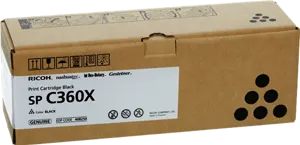 Ricoh SP C360XBK Noir(e) Toner — Consommables informatiques