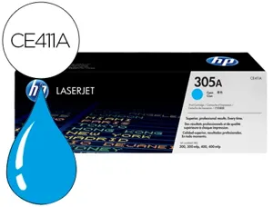 Toner laser original hp 305a 2600 p cyan — Non classé