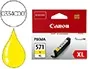 Canon 571XL cartouche jet d'encre jaune haute capacité authentique (CLI571Y XL) — Cartouches & toners — vue 2