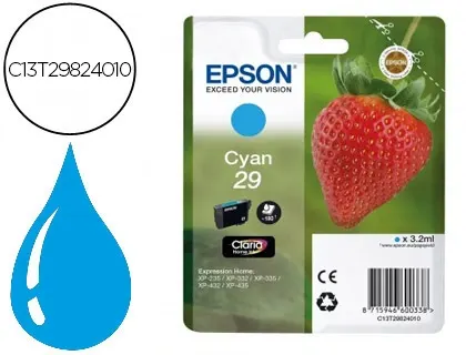 Cartouche d'encre original epson c13t29824010 180 p cyan — Non classé