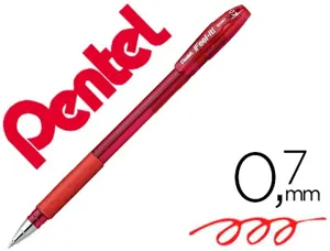 Stylo-bille pentel feel-it écriture moyenne pointe 0.7mm encre coloris rouge — Non classé
