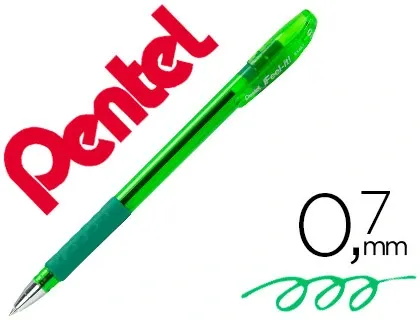 Stylo-bille pentel feel-it écriture moyenne pointe 0.7mm encre coloris vert — Non classé