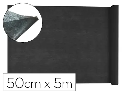 Tissu non tissé liderpapel costumes accessoires chemin de table rouleau 0.42x5m coloris noir — Non classé