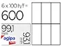 agipa Etiquette universelle, 99,1 x 93,1 mm, blanc — Fournitures — vue 2