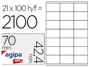 agipa Etiquette universelle, 70 x 42,4 mm, POSE EXPRESS — Etiquettes multi-usage
