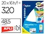 agipa Etiquette universelle, 25 x 48,5 mm, blanc — Fournitures — vue 2