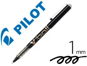 Roller pilot vball 1.0 écriture 0.7mm encre liquide niveau visible pointe conique 1mm clip métal coloris noir — Non classé