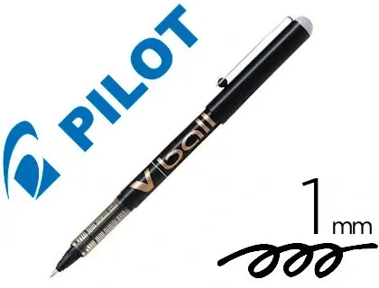 Roller pilot vball 1.0 écriture 0.7mm encre liquide niveau visible pointe conique 1mm clip métal coloris noir — Non classé