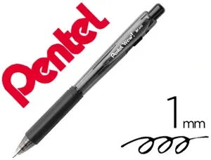 Stylo-bille pentel wow pointe 1mm rétractable grip caoutchouc corps triangulaire ergonomique encre coloris noir — Non classé