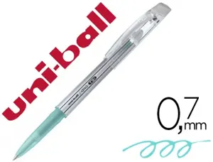 Roller uniball tsi encre gel effaçable pointe moyenne tracé 0.7mm coloris vert — Non classé
