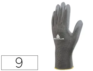 Gant tricot deltaplus polyamide paume enduite polyuréthane jauge 13 coloris gris taille 9 paire — Non classé