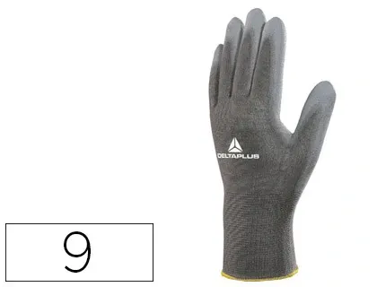 Gant tricot deltaplus polyamide paume enduite polyuréthane jauge 13 coloris gris taille 9 paire — Non classé