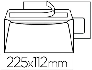 Enveloppe gpv dl+ 112x225mm 90g adhésive fermeture rapide sécurisée définitive blanche boîte 500 unités — Non classé