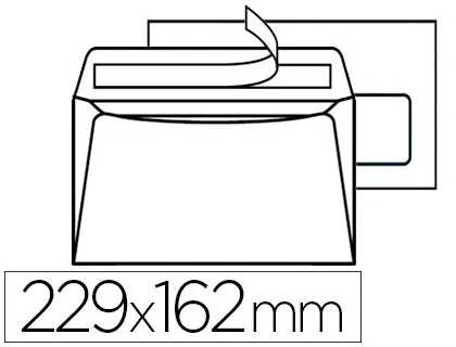 Enveloppe gpv c5 162x229mm 90g adhésive fermeture rapide sécurisée définitive blanche boîte 500 unités — Non classé