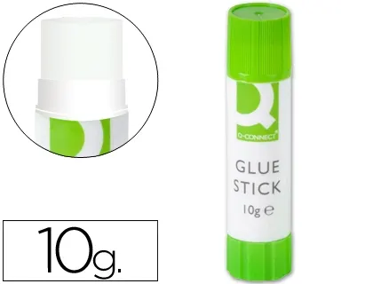 Colle blanche q-connect usage scolaire bureau tout type de papier bâton 10g — Non classé