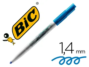 Marqueur bic velleda 1741 effaçable pointe ogive tracé 2mm encre cétone format stylo grande longévité bleu — Non classé