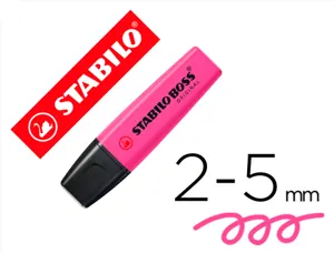 Surligneur stabilo boss tracé 2/5mm pointe biseautée encre universelle base eau résistante lumière coloris lilas — Non classé